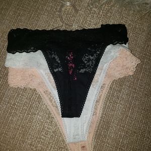 Sexy underwears, set of three, size Large